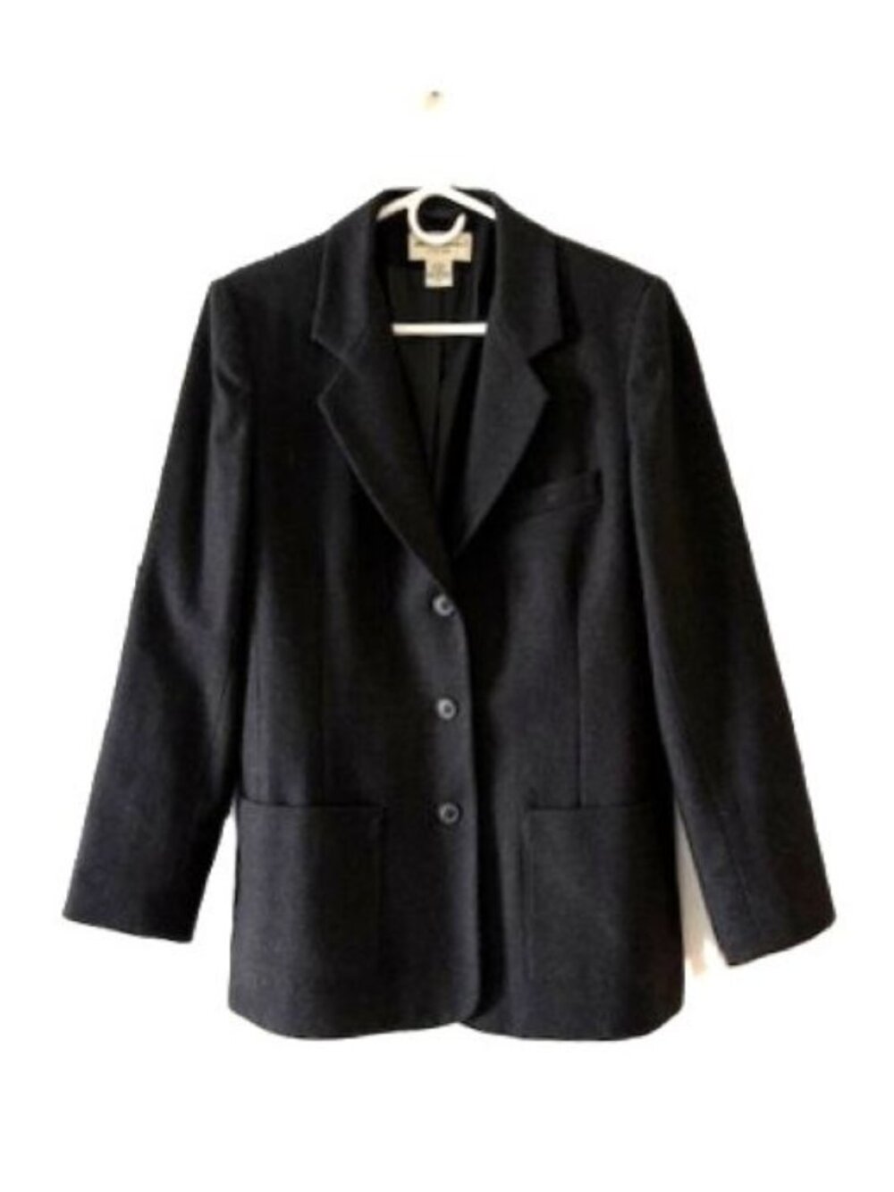 Eddie Bauer Dark Gray Fully Lined Wool Blazer